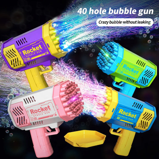 Electric Handheld Light Bubble Gun